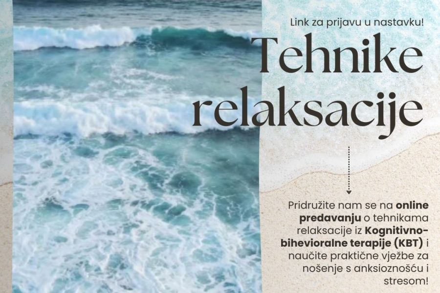 Online predavanje: Tehnike relaksacije-praktične vježbe za smanjenje stresa
